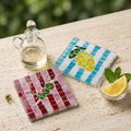 Mediterranean Summer Motif Mosaic Coasters