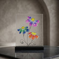 Wildflower Melody – Vibrant Mixed Floral Crushed Glass Art